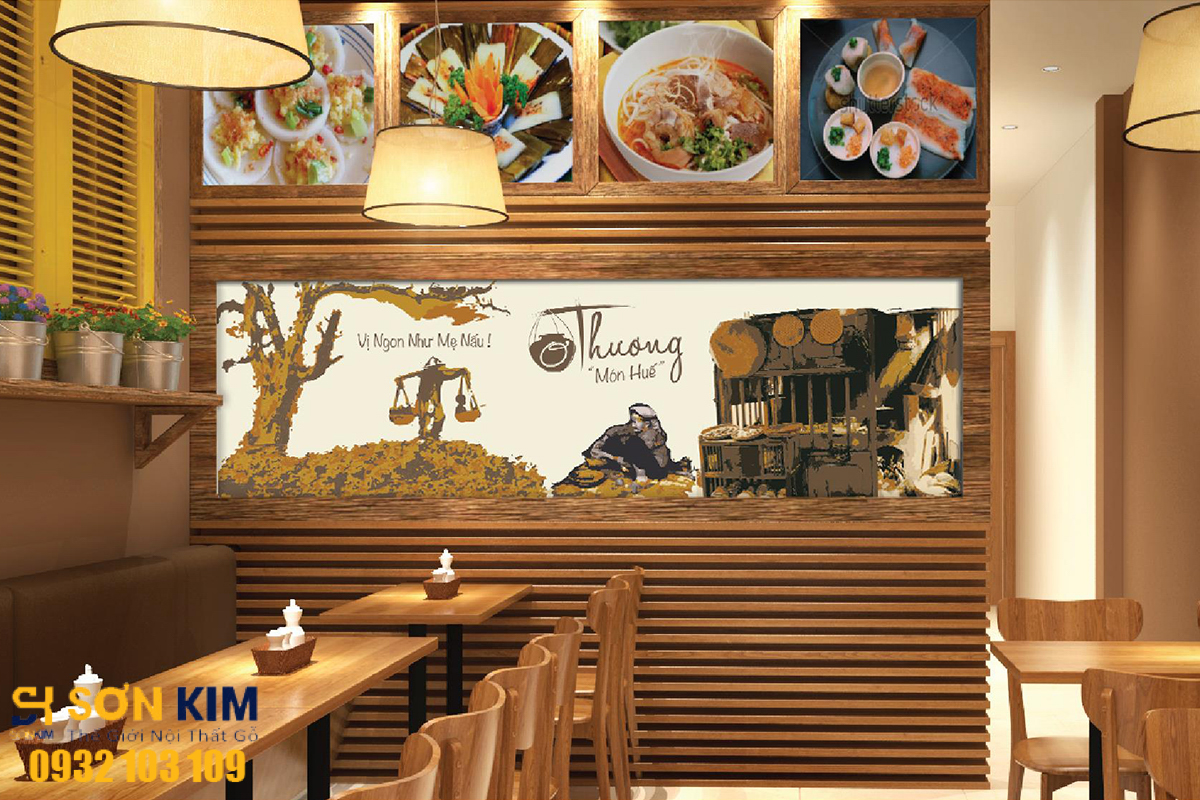Hình 5: Bàn ghế nhà hàng tại Nhà Hàng Ơ Thương