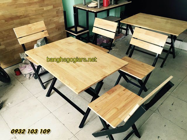 bàn ghế quán ăn bga04