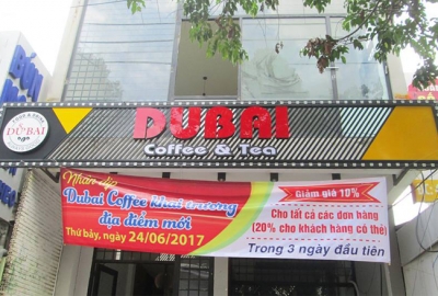 Dự án thi công bàn ghế cafe quán cafe Dubai tại Sài Gòn Dự án thi công bàn ghế cafe quán cafe Dubai tại Sài Gòn