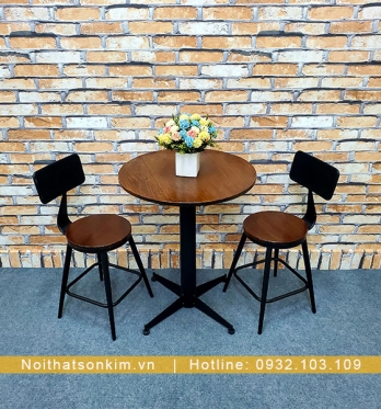 Bộ bàn ghế gỗ xếp quán cafe SBG880 - Bộ bàn ghế mini quán cafe - Bàn ghế  cafe take away tại HCM