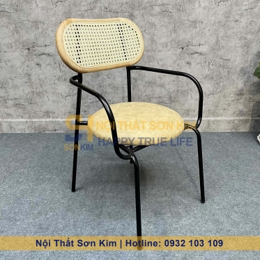 Ghế HENRY có tay kết hợp với bàn café Sơn Kim BGC233