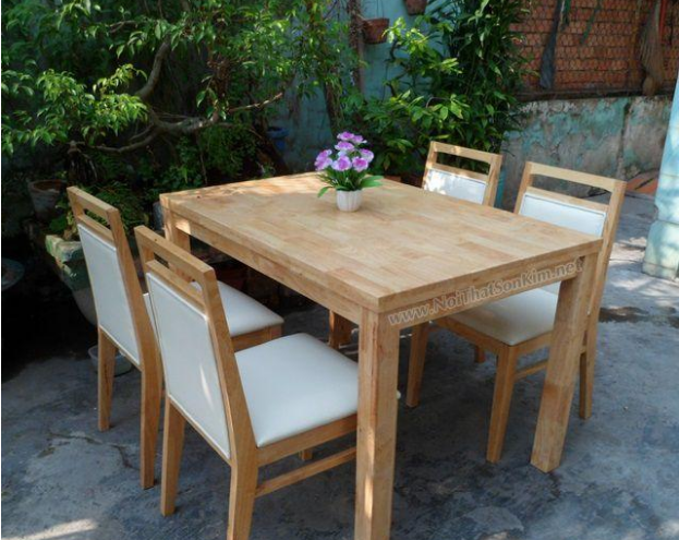 bàn ghế gỗ quán ăn