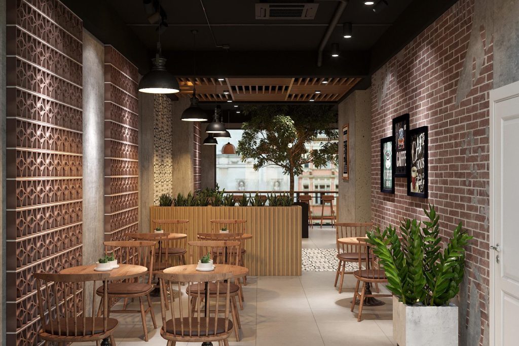 cách bố trí bàn ghế cafe tối ưu không gian quán 30-50m2