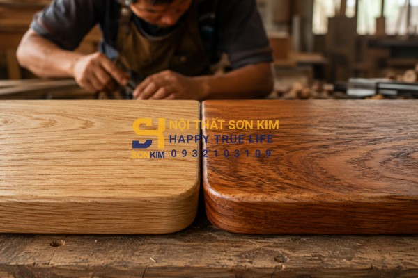 Bàn ghế gỗ cafe vintage chất liệu sồi và tràm