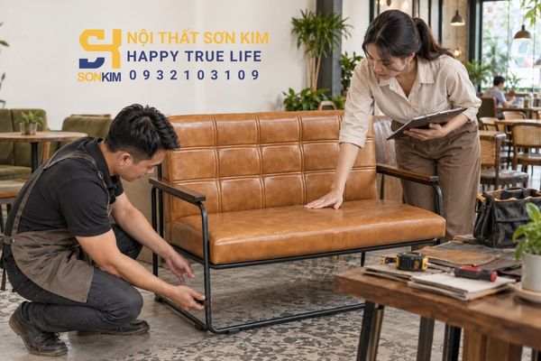 Checklist kiểm tra ghế sofa quán cafe thanh lý
