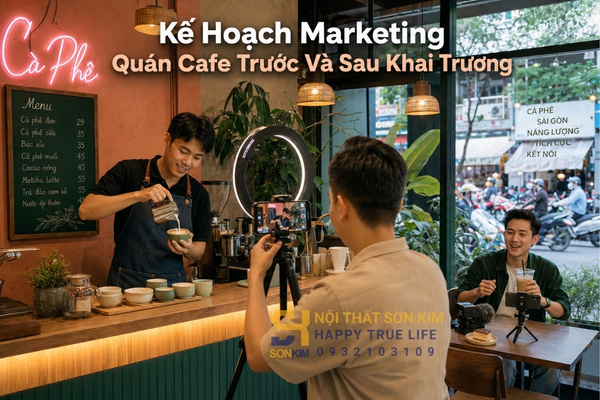 kế hoạch marketing quán cafe trước và sau khai trương