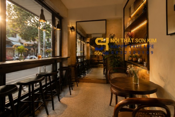 Mẫu quán cafe nhỏ đẹp diện tích dưới 20m2