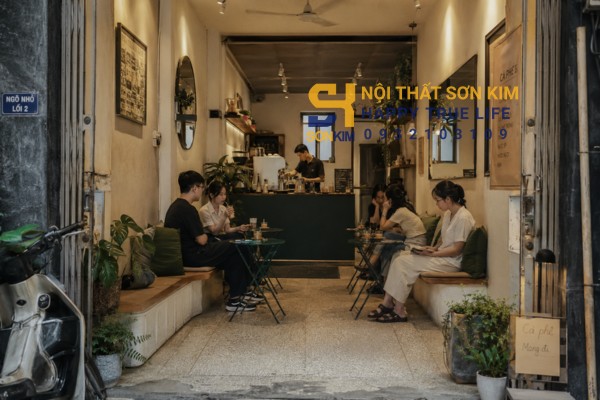Mô hình quán cafe nhỏ đẹp diện tích dưới 30m2
