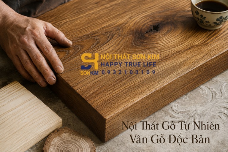 Nội thất gỗ tự nhiên vân gỗ độc bản