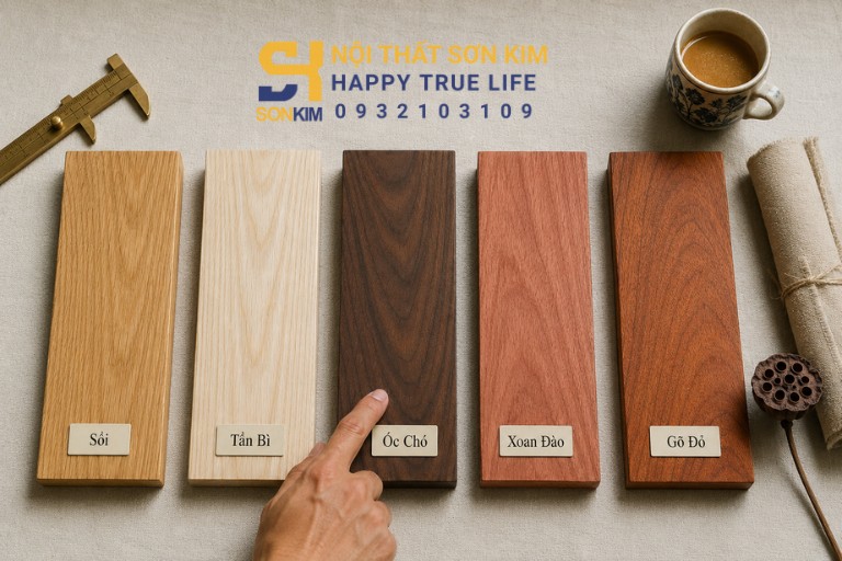 Các loại gỗ tự nhiên làm nội thất phổ biến
