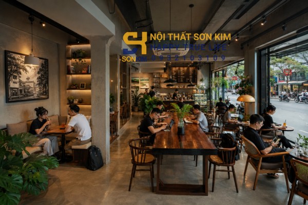 Bố trí sofa trong quán cafe theo zoning