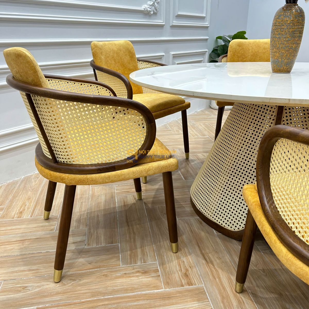 bộ bàn ghế ăn Bambo – Blakey-4