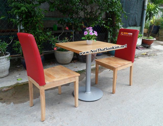 bàn ghế gỗ nhà hàng bnh02