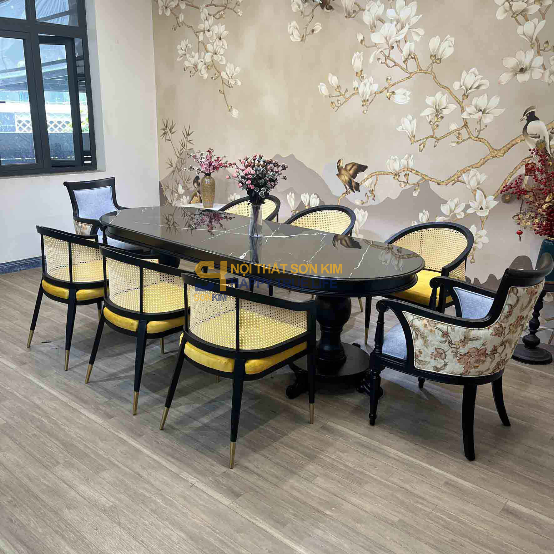 Bộ Bàn Ăn Phong Cách Đông Dương BGA110