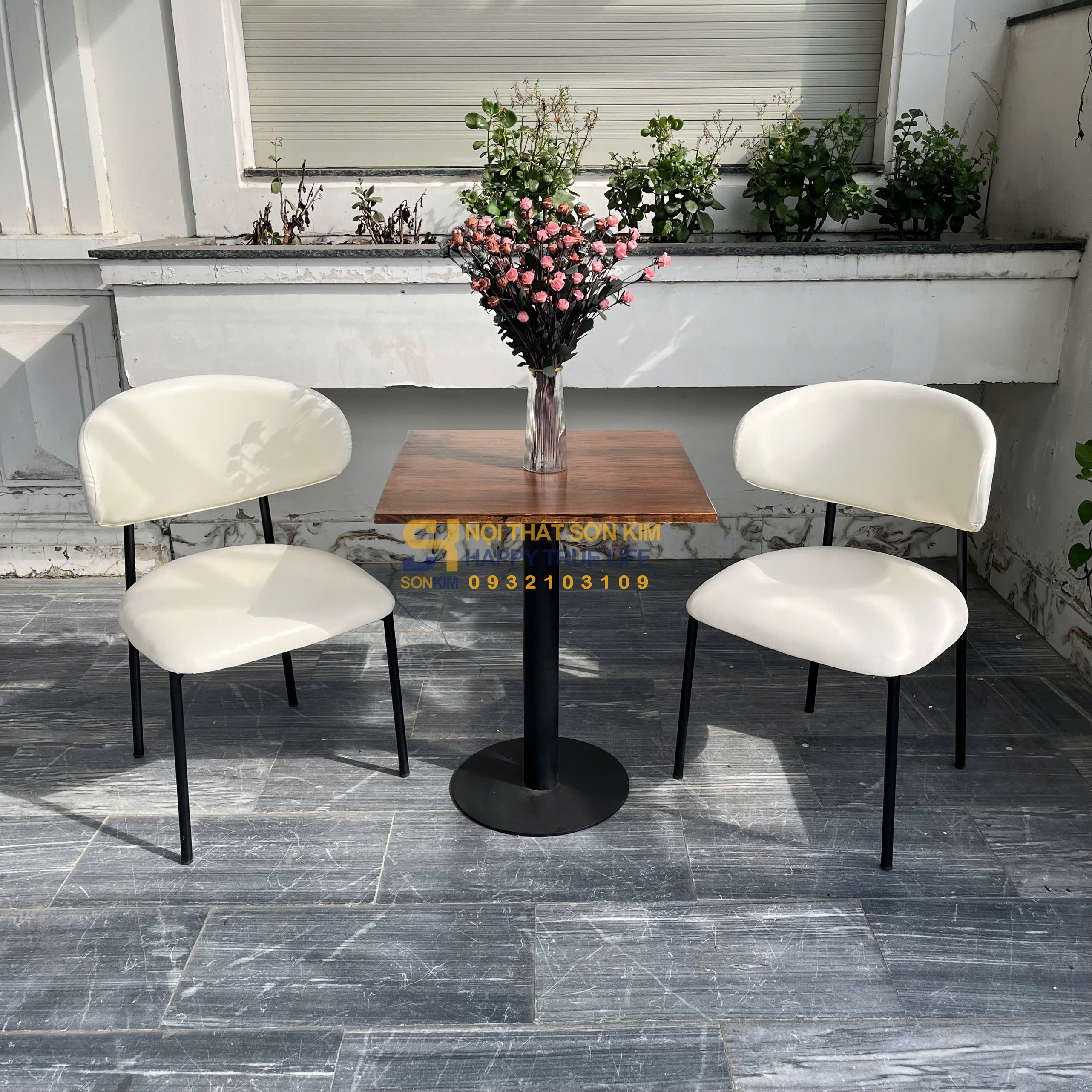 Bộ Bàn Cafe - Ghế Oleandro sắt BGC360