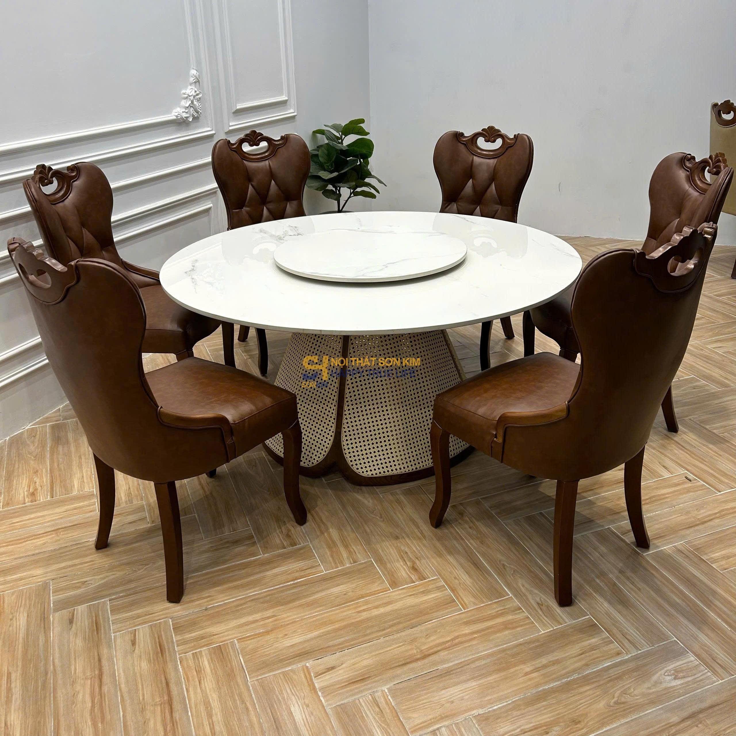 Bộ bàn ăn BAMBOO ghế SOHO sang trọng BGA145