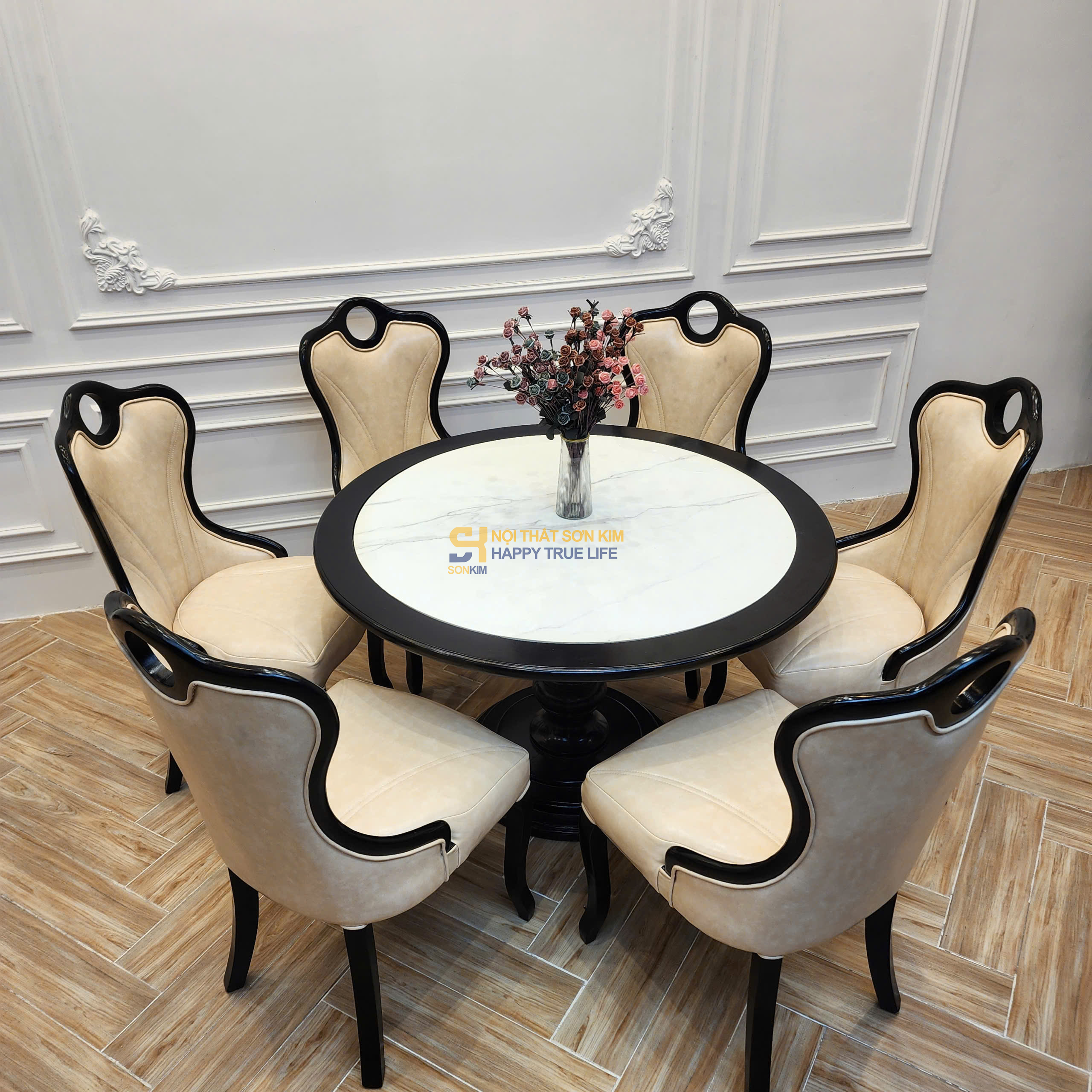 Bộ Bàn Tròn Imperial Kết Hợp 6 Ghế Urban BGA 149