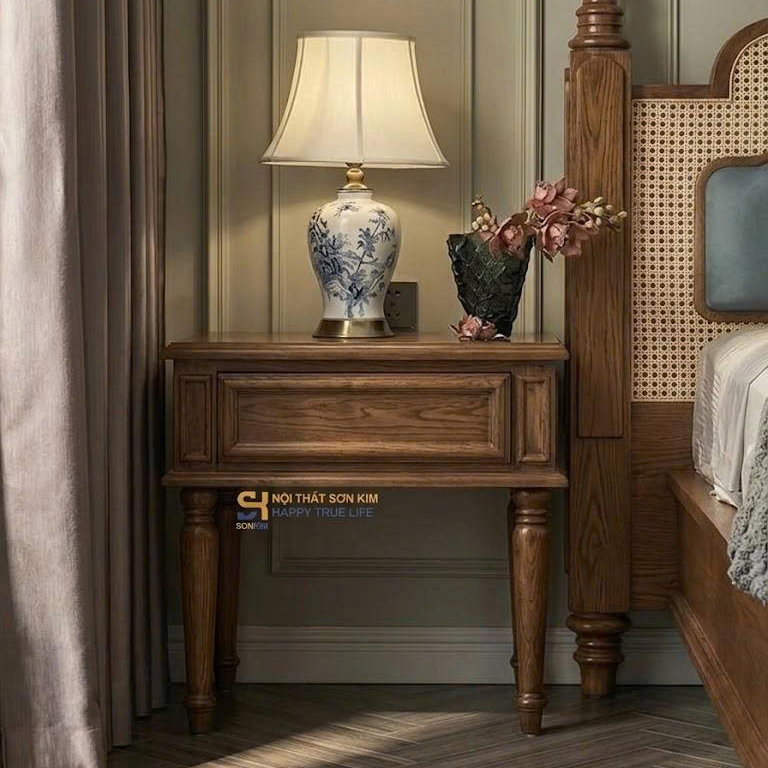 Bàn Tab Giường Gỗ Sồi Nga BT1